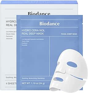 Biodance Hydro Cera-Nol Real Deep Hydrogel Mask Mask (34 g × 4 Pieces )