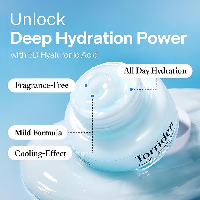 Torriden Dive-In Low Molecular Hyaluronic Acid Soothing Cream 100ml